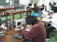 情報工学実験の授業風景