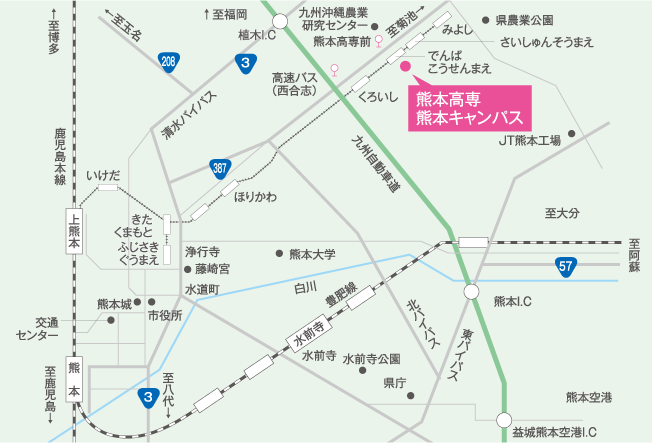 熊本高専 熊本キャンパス 地図